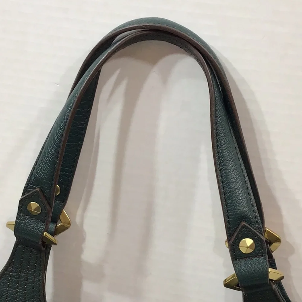 OrYany Tracy deep green pebbled leather hobo shoulder bag